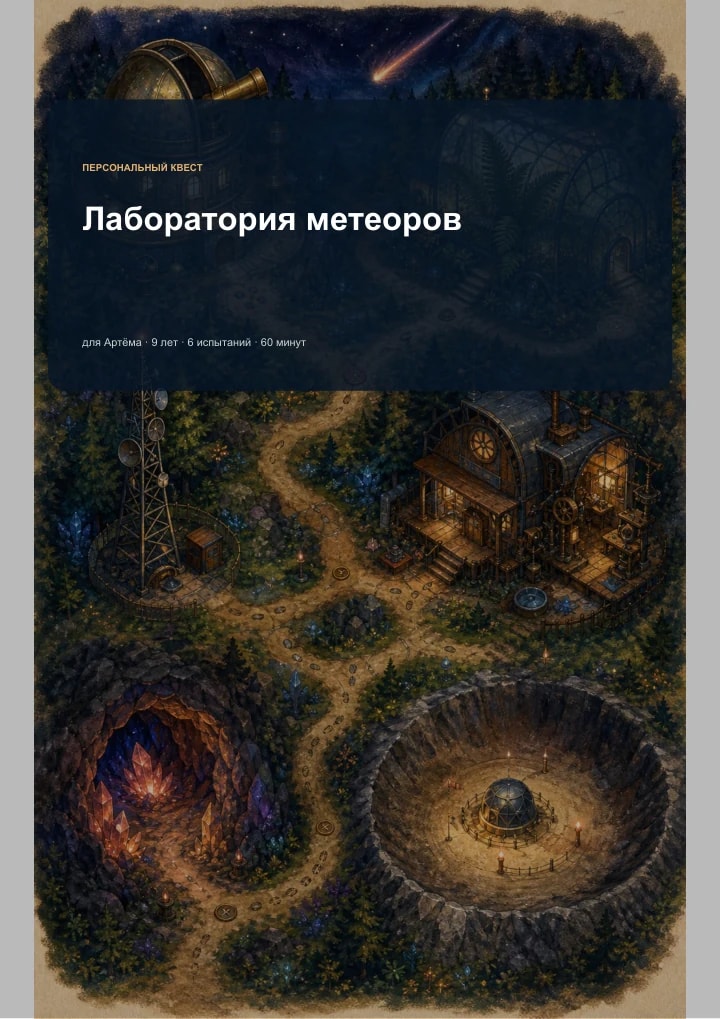 Квест Лаборатория метеоров, страница 1